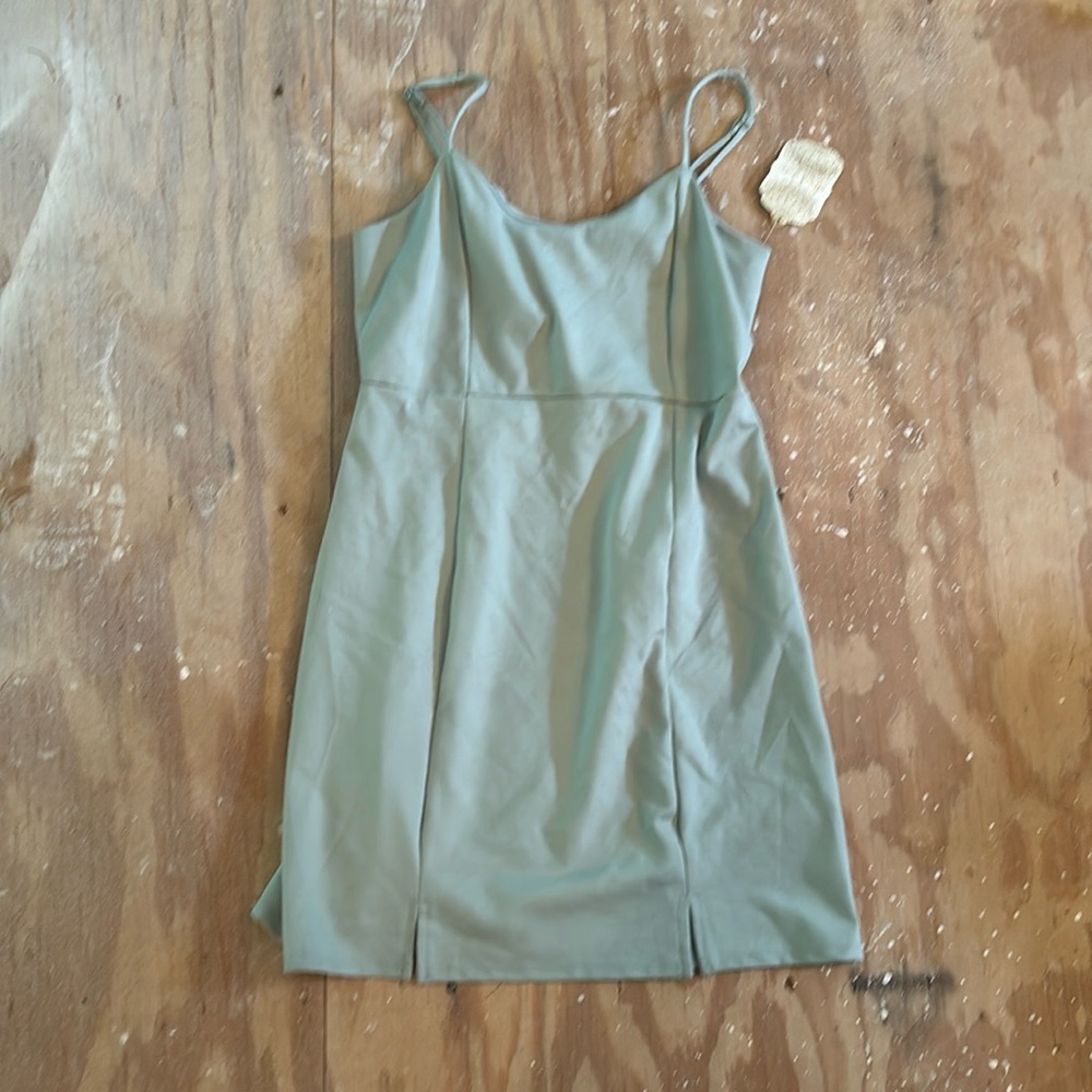 Light teal short dress